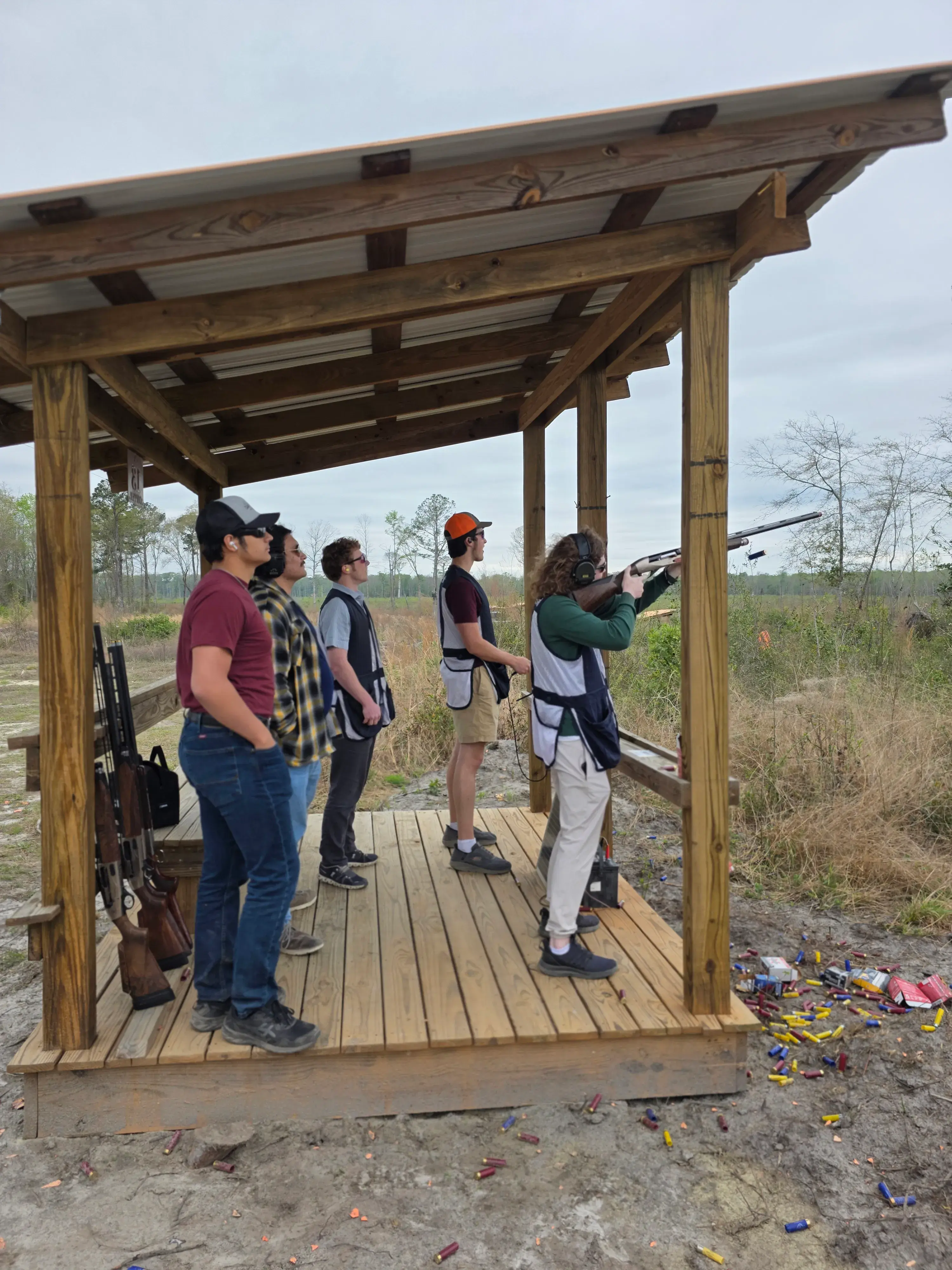 Kids hanging out in a truck bed on the property at Traditions Field Club