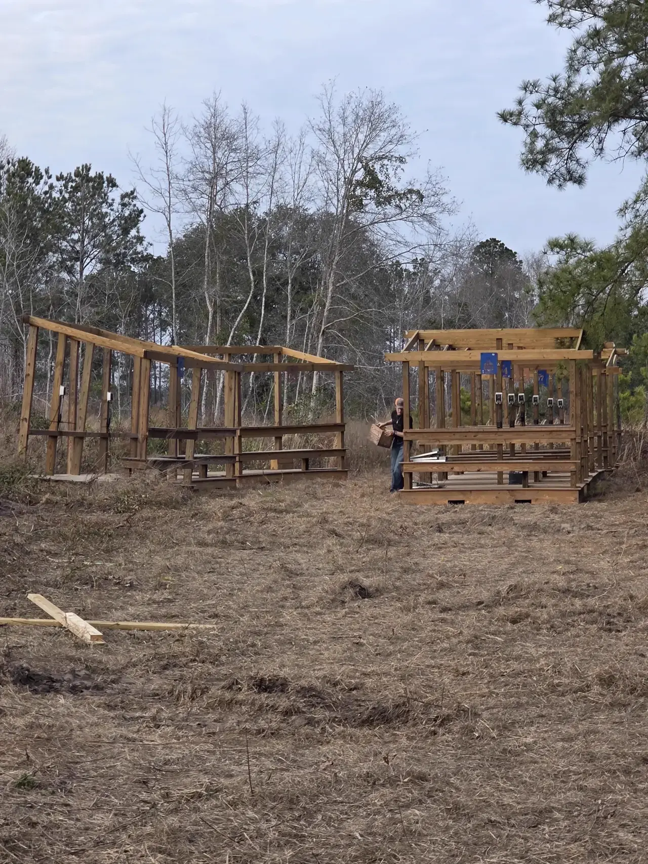 Station frames under construction